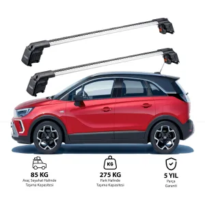 Opel Crossland S 2017-2020 Trx2 Thunder Carrier Ara Atkı Gri