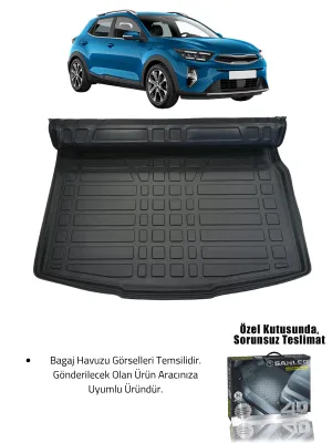 Sahler Kia Stonic 2017-2021(ESKİ LOGOLU) Uyumlu 4.5D Premium Havuzlu Oto Paspas ve Liner Marka 3D Bagaj Havuzu - Görsel 2