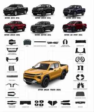 HILUX 2016-2025 İÇİN FACELIFT 2026 TRAVO BODY KIT - Görsel 2