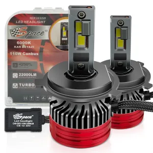 Led far ampulü canbus 110W 22000LM H4 12v / LAAM920 - Görsel 5