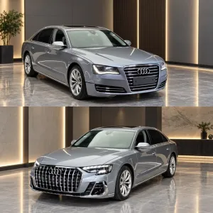 Audi A8 2011-2017 (D4) Uyumlu 2025+ Facelift Dönüşüm Seti - Görsel 2