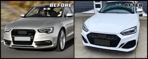 Audi A5 2008-2015 (8T) İÇİN 2021+ RS5 FACELIFT (ÖN SET) thumb 2