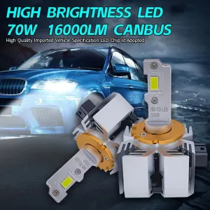 Led far ampulü D3S/R 70W 16000LM 6000K Beyaz  CANBUS 12V-tk/Laam927 - Görsel 4