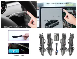 Tesla Model Y OTOMATİK KAPI KOLU (RGB)-WIRELESS - Görsel 2