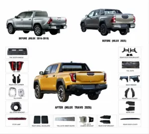 Hilux 2016-2025 İçi̇n Facelift 2026 Travo Body Kit