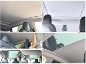 Drs Tuning 2025+ Tesla Model Y (Yeni) Juniper Için Elektrikli Tavan Perdesi (Tek Dügme)