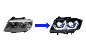 Bmw 3 Serisi 2010-2012 (E90) Makyajli Kasa Lazer Far (Halojen İçi̇n )