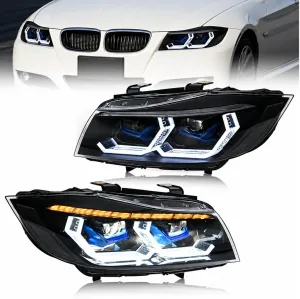 BMW 3 Serisi 2005-2012 (E90) MAKYAJSIZ KASA LAZER FAR (HALOJEN İÇİN2006-2009) - Görsel 2