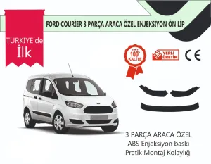 Boğaziçi uyumlu Ford Courier 2018-2023 3 Parça Ön Lip modelleri Oto Aksesuar Shop'de. Kaliteli malzeme, hızlı kargo ve güvenli alışverişle hemen inceleyin.