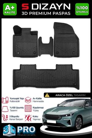 TOGG T10F 2025-Günümüz uyumlu 3D Pro Havuzlu Paspas 2025 Üzeri A+ Kalite modelleri Oto Aksesuar Shop'de. Kaliteli malzeme, hızlı kargo ve güvenli alışverişle