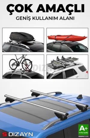 S-Dizayn Toyota Proace City S-Bar Atlas V1 Ara Atkı Tavan Taşıyıcı Barı Gri 140 Cm 2019 Üzeri A+ Kalite thumb 5