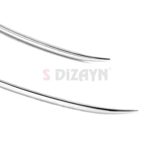 S-Dizayn VW Golf 8.5 Makyajlı HB Krom Ön Tampon Çıtası 4 Prç. 2024 Üzeri A+ Kalite - Görsel 4