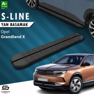 Opel Grandland 2021-Günümüz (Grandland) uyumlu X 2 Hybrid S-Line Siyah Yan Basamak 183 Cm 2024 Üzeri A+ Kalite modelleri Oto Aksesuar Shop'de. Kaliteli