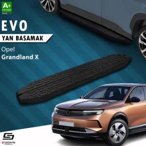 Opel Grandland 2021-Günümüz (Grandland) uyumlu X 2 Hybrid Evo Siyah Yan Basamak 183 Cm 2024 Üzeri A+ Kalite modelleri Oto Aksesuar Shop'de. Kaliteli malzeme,