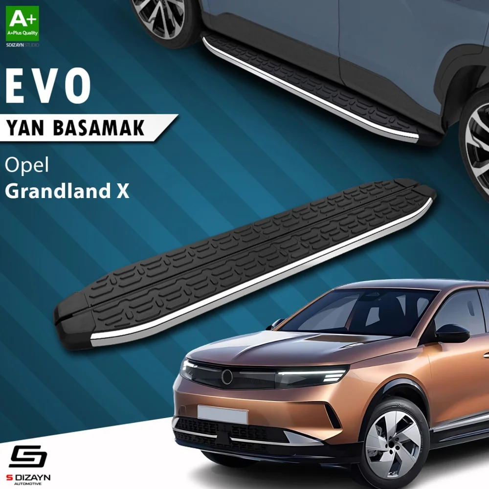 S-Dizayn Opel Grandland X 2 Hybrid Evo Krom Yan Basamak 183 Cm 2024 Üzeri A+ Kalite
