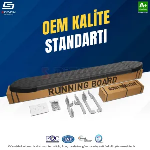 S-Dizayn Opel Grandland X 2 Hybrid Skyline Siyah Yan Basamak 183 Cm 2024 Üzeri A+ Kalite thumb 2