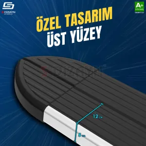 S-Dizayn Opel Grandland X 2 Hybrid Skyline Aluminyum Yan Basamak 183 Cm 2024 Üzeri A+ Kalite thumb 3