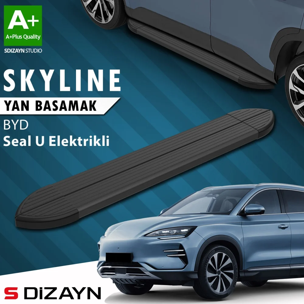 BYD Seal U Elektrikli Skyline Siyah Yan Basamak 193 Cm 2022 Üzeri A+ Kalite
