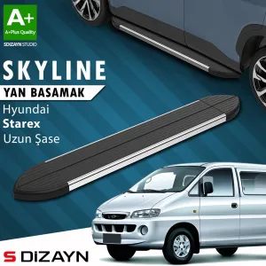 s-dizayn uyumlu Hyundai H-1 Starex Uzun Şase Skyline Krom Yan Basamak 213 Cm 1998-2007 A+ Kalite modelleri Oto Aksesuar Shop'de. Kaliteli malzeme, hızlı kargo