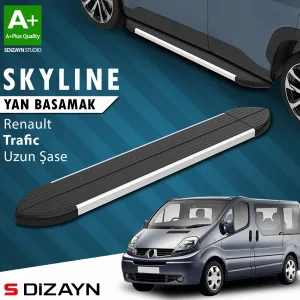 s-dizayn uyumlu Renault Trafic 2 Uzun Şase Skyline Aluminyum Yan Basamak 263 Cm 2001-2014 A+ Kalite modelleri Oto Aksesuar Shop'de. Kaliteli malzeme, hızlı