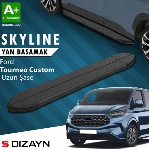 s-dizayn uyumlu Ford Tourneo Custom 2 Skyline Siyah Yan Basamak 263 Cm 2023 Üzeri A+ Kalite modelleri Oto Aksesuar Shop'de. Kaliteli malzeme, hızlı kargo ve