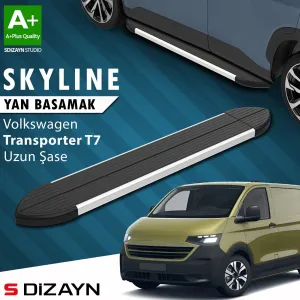 s-dizayn uyumlu VW Transporter T7 Skyline Aluminyum Yan Basamak 263 Cm 2024 Üzeri A+ Kalite modelleri Oto Aksesuar Shop'de. Kaliteli malzeme, hızlı kargo ve