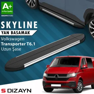 s-dizayn uyumlu VW Transporter T6.1 Uzun Şase Skyline Krom Yan Basamak 253 Cm 2019-2024 A+ Kalite modelleri Oto Aksesuar Shop'de. Kaliteli malzeme, hızlı kargo