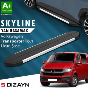 s-dizayn uyumlu VW Transporter T6.1 Uzun Şase Skyline Aluminyum Yan Basamak 253 Cm 2019-2024 A+ Kalite modelleri Oto Aksesuar Shop'de. Kaliteli malzeme, hızlı