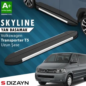 s-dizayn uyumlu VW Transporter T5 Uzun Şase Skyline Aluminyum Yan Basamak 253 Cm 2003-2015 A+ Kalite modelleri Oto Aksesuar Shop'de. Kaliteli malzeme, hızlı