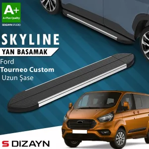 s-dizayn uyumlu Ford Tourneo Custom Uzun Şase Skyline Krom Yan Basamak 243 Cm 2012-2023 A+ Kalite modelleri Oto Aksesuar Shop'de. Kaliteli malzeme, hızlı kargo