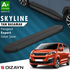 s-dizayn uyumlu Peugeot Expert 3 Uzun Şase Skyline Siyah Yan Basamak 243 Cm 2016 Üzeri A+ Kalite modelleri Oto Aksesuar Shop'de. Kaliteli malzeme, hızlı kargo