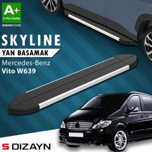 s-dizayn uyumlu Mercedes Vito W639 Kısa Şase Skyline Aluminyum Yan Basamak 233 Cm 2004-2014 A+ Kalite modelleri Oto Aksesuar Shop'de. Kaliteli malzeme, hızlı