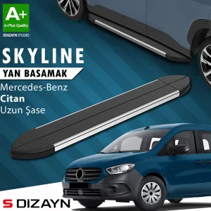 s-dizayn uyumlu Mercedes Citan Uzun Şase Skyline Krom Yan Basamak 223 Cm 2012-2021 A+ Kalite modelleri Oto Aksesuar Shop'de. Kaliteli malzeme, hızlı kargo ve