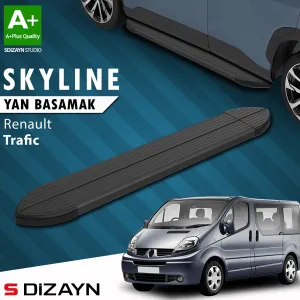 s-dizayn uyumlu Renault Trafic 2 Kısa Şase Skyline Siyah Yan Basamak 223 Cm 2001-2014 A+ Kalite modelleri Oto Aksesuar Shop'de. Kaliteli malzeme, hızlı kargo