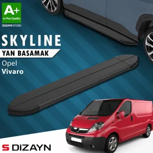 s-dizayn uyumlu Opel Vivaro A Kısa Şase Skyline Siyah Yan Basamak 223 Cm 2001-2014 A+ Kalite modelleri Oto Aksesuar Shop'de. Kaliteli malzeme, hızlı kargo ve