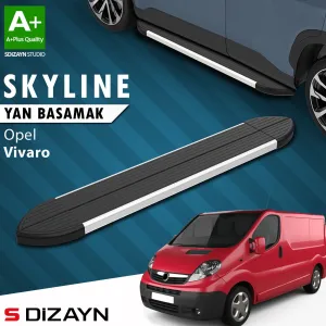 s-dizayn uyumlu Opel Vivaro A Kısa Şase Skyline Aluminyum Yan Basamak 223 Cm 2001-2014 A+ Kalite modelleri Oto Aksesuar Shop'de. Kaliteli malzeme, hızlı kargo
