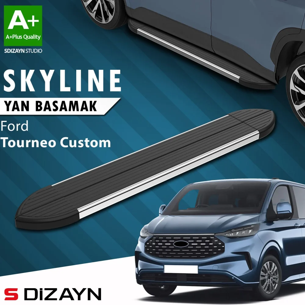 Ford Tourneo Custom 2 Skyline Krom Yan Basamak 223 Cm 2023 Üzeri A+ Kalite