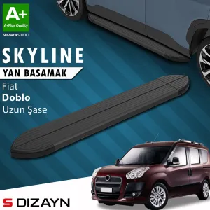 s-dizayn uyumlu Fiat Doblo 2 Uzun Şase Skyline Siyah Yan Basamak 223 Cm 2010-2023 A+ Kalite modelleri Oto Aksesuar Shop'de. Kaliteli malzeme, hızlı kargo ve