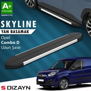 s-dizayn uyumlu Opel Combo D Uzun Şase Skyline Aluminyum Yan Basamak 223 Cm 2011-2015 A+ Kalite modelleri Oto Aksesuar Shop'de. Kaliteli malzeme, hızlı kargo