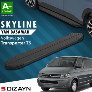 s-dizayn uyumlu VW Transporter T5 Kısa Şase Skyline Siyah Yan Basamak 213 Cm 2003-2015 A+ Kalite modelleri Oto Aksesuar Shop'de. Kaliteli malzeme, hızlı kargo