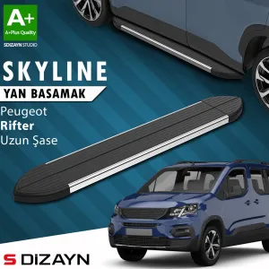 Peugeot Rifter 2018-2024 uyumlu Uzun Şase Skyline Krom Yan Basamak 213 Cm 2019-2023 A+ Kalite modelleri Oto Aksesuar Shop'de. Kaliteli malzeme, hızlı kargo ve