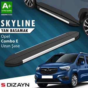 Opel Combo E Uzun Şase Skyline Aluminyum Yan Basamak 213 Cm 2018 Üzeri A+ Kalite