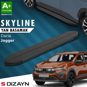 Dacia Jogger 2021-Günümüz uyumlu Skyline Siyah Yan Basamak 213 Cm 2022 Üzeri A+ Kalite modelleri Oto Aksesuar Shop'de. Kaliteli malzeme, hızlı kargo ve güvenli