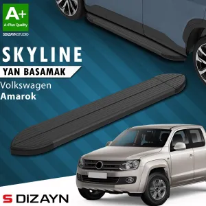 S-Dizayn VW Amarok Skyline Siyah Yan Basamak 203 Cm 2010-2023 A+ Kalite thumb 1