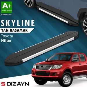 S-Dizayn Toyota Hilux 7 Skyline Aluminyum Yan Basamak 203 Cm 2006-2015 A+ Kalite thumb 1