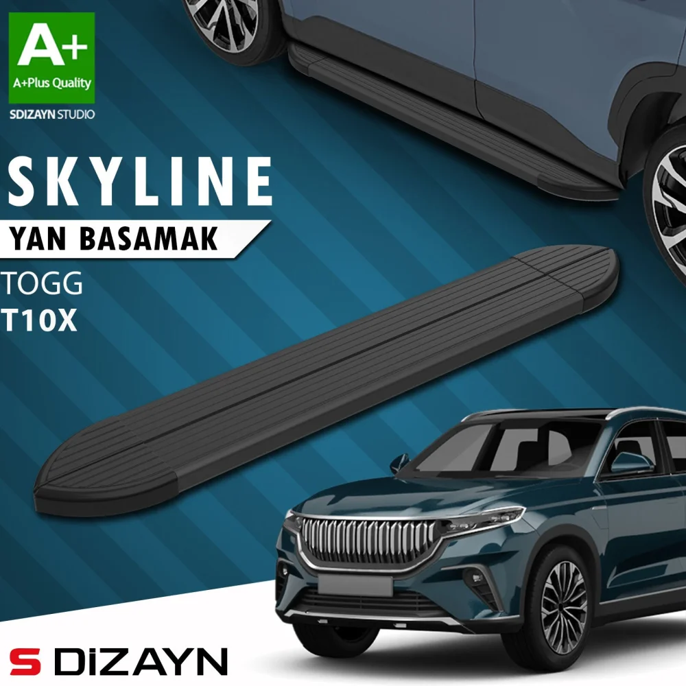 TOGG T10X Skyline Siyah Yan Basamak 203 Cm 2023 Üzeri A+ Kalite