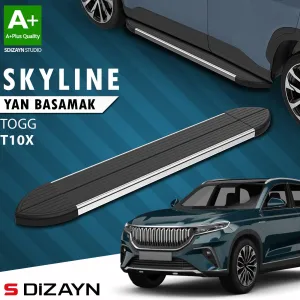 TOGG T10X 2023-Günümüz (T10X) uyumlu Skyline Krom Yan Basamak 203 Cm 2023 Üzeri A+ Kalite modelleri Oto Aksesuar Shop'de. Kaliteli malzeme, hızlı kargo ve