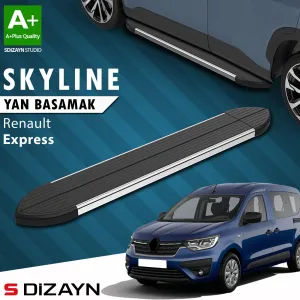 S-Dizayn Renault Express Skyline Krom Yan Basamak 203 Cm 2021 Üzeri A+ Kalite thumb 1