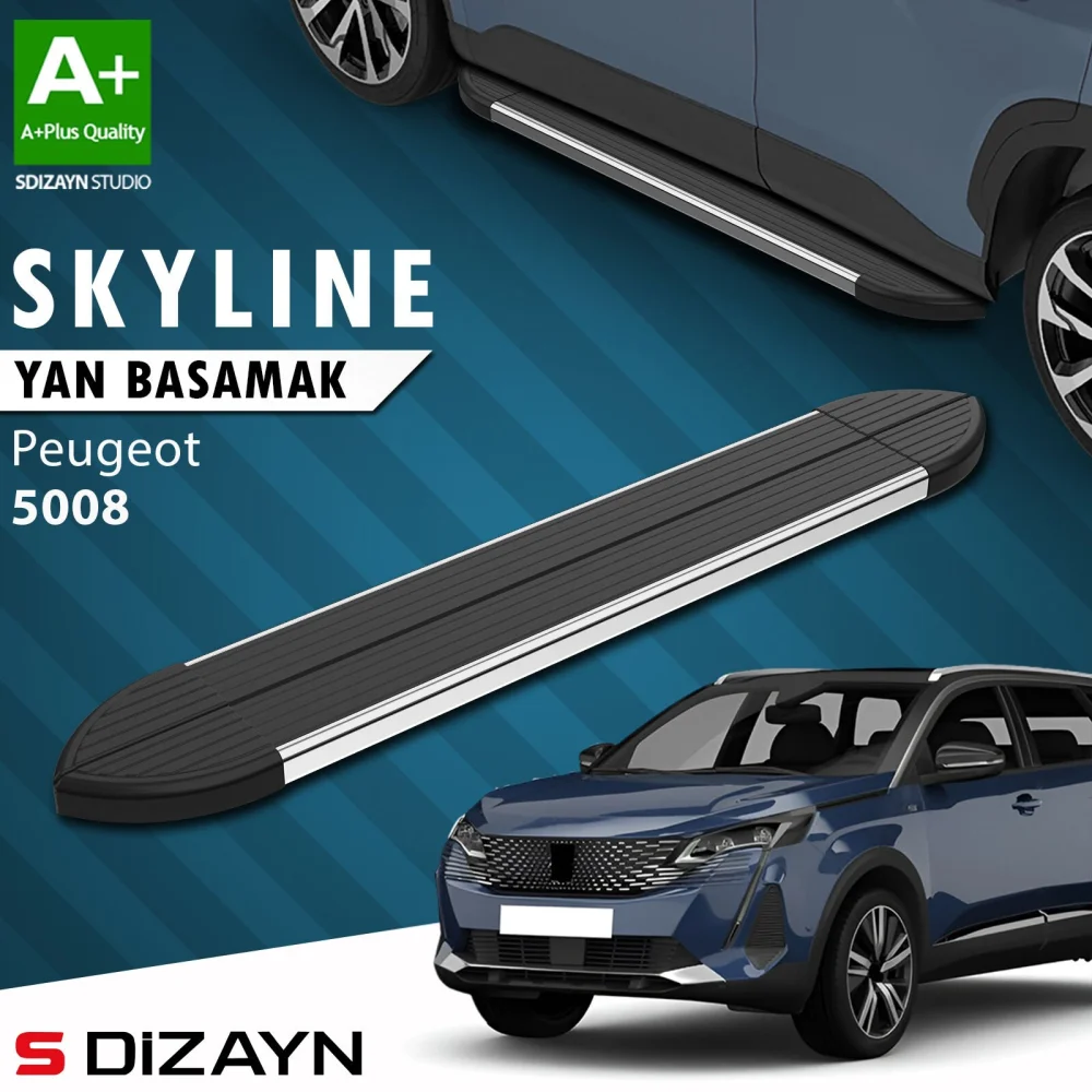 Peugeot 5008 2 Skyline Krom Yan Basamak 203 Cm 2017-2023 A+ Kalite