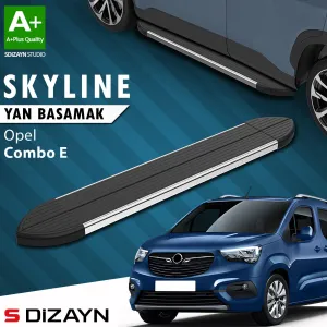 Opel Combo E Kısa Şase Skyline Krom Yan Basamak 203 Cm 2018 Üzeri A+ Kalite